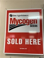 Mycogen Seeds Metal Sign