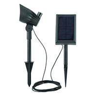 Hampton Bay 50 Lumen Black LED Solar Spotlight