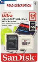 Sandisk Extreme Pro 64 GB MicroSD Memory Card