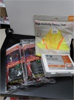 Vehicle Safety-First Aid Kit, Flares, High