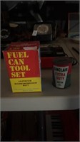 Fuel Can Tool Set and Sinclair Motor Oil mini