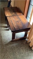 2 Matching Wood End Tables 22x24x20 1/2 in Tall