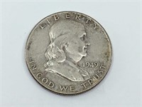 1949 Franklin Half Dollar Lot A