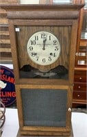 Oak “Cincinnati Time Recorder Co.” Shelf Clock