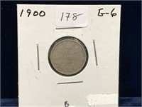 1900 Can Silver Ten Cent Piece  G6