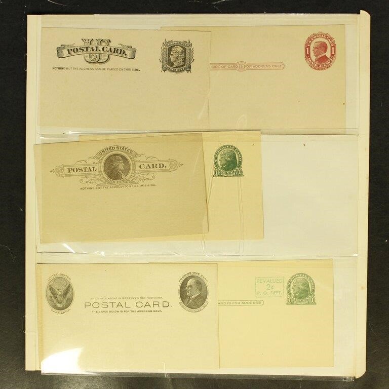 US Stamps postal card Mint group of 6 including Sc