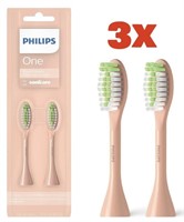 3x Philips One Champagne Brush Head 2pk

3