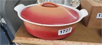 ENAMAL CAST IRON POT WITH LID