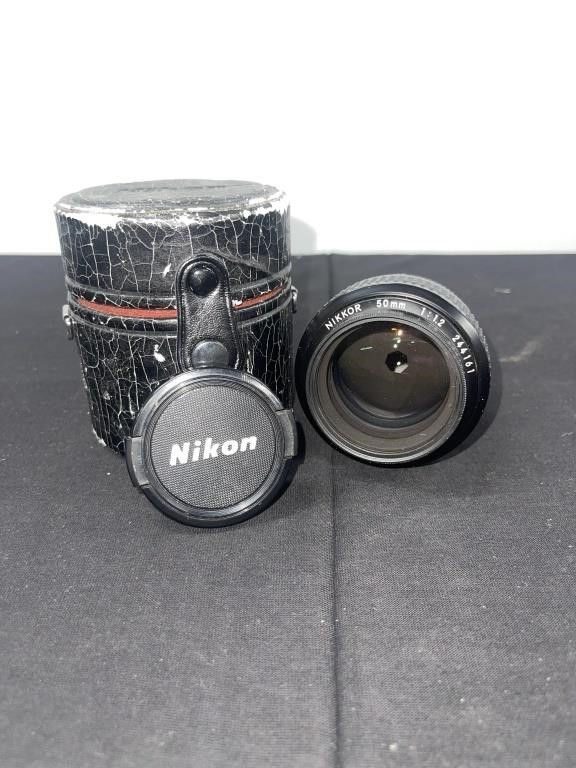 Nikkor 50mm 1:12 244161 Lens with Case