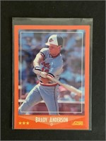 1988 Score Update Brady Anderson Rookie Baseball C