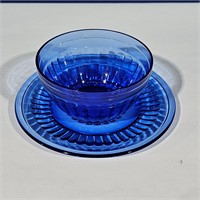 Blue Aurora bowl/plate