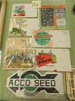 Acco Seed Directional Sign, New Idea Two-Row Corn-