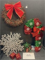 Wreath, Candy Cane Decor, & More