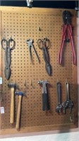 Bolt cutter, hammers, wrenches snips tools