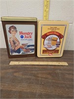 Vintage Hungry Jack buttermilk pancake tin &