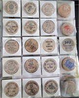 Wooden Nickels - 20 pieces