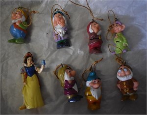 Snow White & Dwarfs Christmas Ornaments