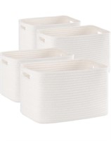 4 Pack Shelf Baskets for Organizing Home -