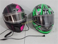 2 Zoan Snowmobile Helmets