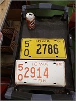 Lot of 1960s IA License Plates