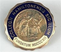 10K Gold Vintage College Pin