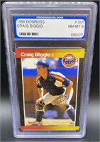 Graded Craig Biggio 1989 DonRuss #561