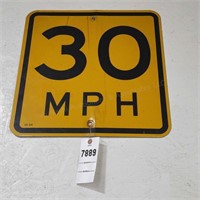 W 1 speed caution sign wall sign décor yellow 30mp