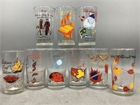 Early Autumn Leaf Festival Clear Drinking Glasses