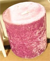 Purple upholstered foot stool