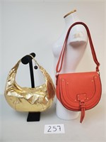Mossimo Orange and Lulu Gold Handbags