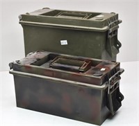 (2) Plastic Ammo Boxes