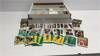 Over 800 sports cards, from years 1987-1991