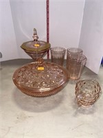 Vintage Pink glassware