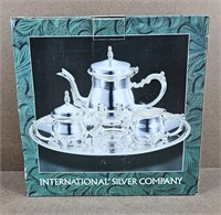 NEW Silver Plate Coffee Tea Set