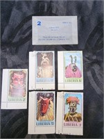 Set of 5 Libera Stamps 1971