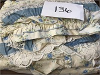 Lot of mixed vintage curtains and ties