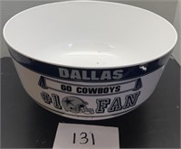 Huge cowboys serving bowl - plastic
