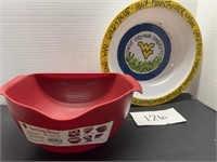 WV serving bowl / serving bowl strainer