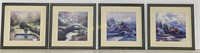 Set of Four Thomas Kinkade Prints