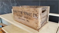 Quality Beverage Co. Manitowoc Wood Box