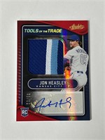 2022 Absolute Jon Heasley Auto Jersey RC #/50 RED