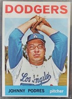 1964 Topps Johnny Podres #580 Los Angeles Dodgers