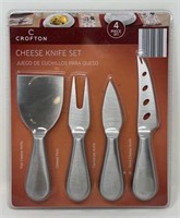 NEW 4 pc Crofton Cheese Knife Set Stainless