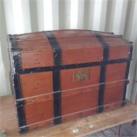 Antique Camel Back Trunk