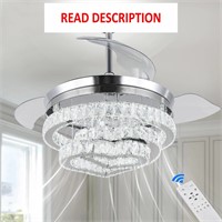 42' Dimmable Modern Crystal Chandelier**