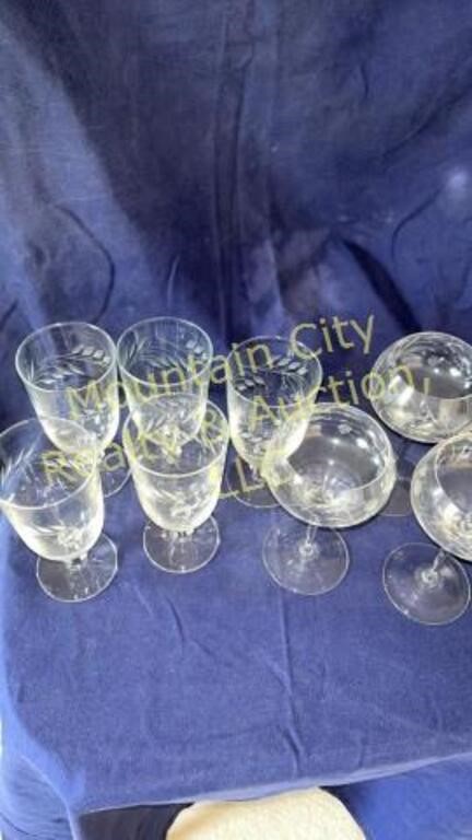 Crystal Water and Wine glasses-8