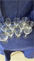 White gold rimmed crystal glasses-11