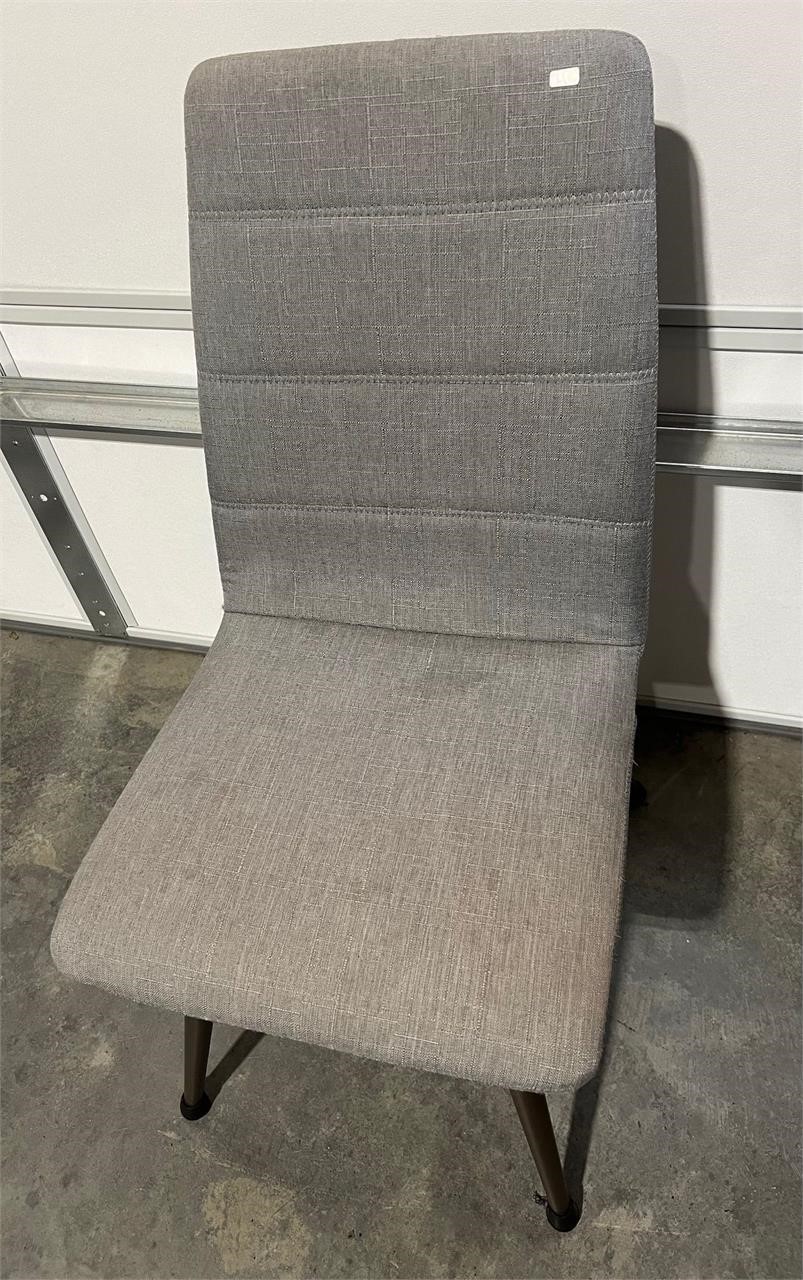 GRAY TALL BACK TABLE CHAIR