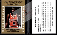 Michael Jordan 1984 USA Olympic rookie card