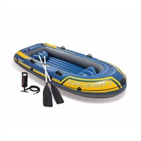 INTEX 68370EP Challenger 3 Inflatable Boat Set: